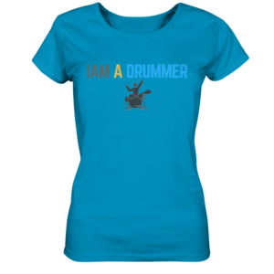 Iam a Drummer Ladies Organic Shirt