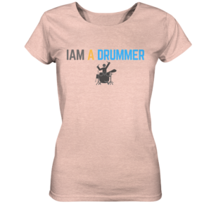 Iam a Drummer Ladies Organic Shirt (meliert)