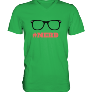 nerd Mens V-Neck Shirt