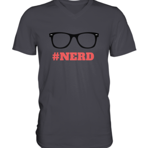 nerd Mens V-Neck Shirt