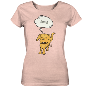 Barney comic “Thinking after…”-Ladies Organic Shirt (meliert)