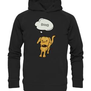 Barney comic “Thinking after…”-Organic Hooded Sweat